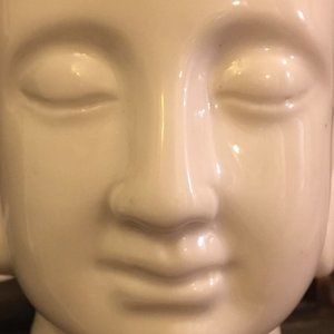 Vintage Retro Buddha Tea Light Candle Holder White Buddhism Home Decor Accents